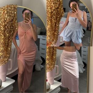 3 items bundle | Maxi dress, skirt, and romper